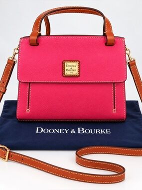 Dooney & Bourke Crossbody Hot Pink Pebbled Leather New With Tags Bag Purse